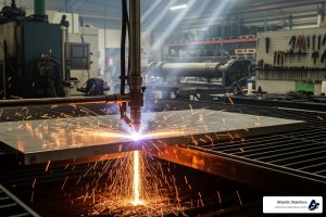 stainless steel plate cutting